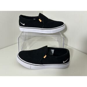 Nike Court Royale AC Slip On Black Authentic Canvas Womens Sz 7